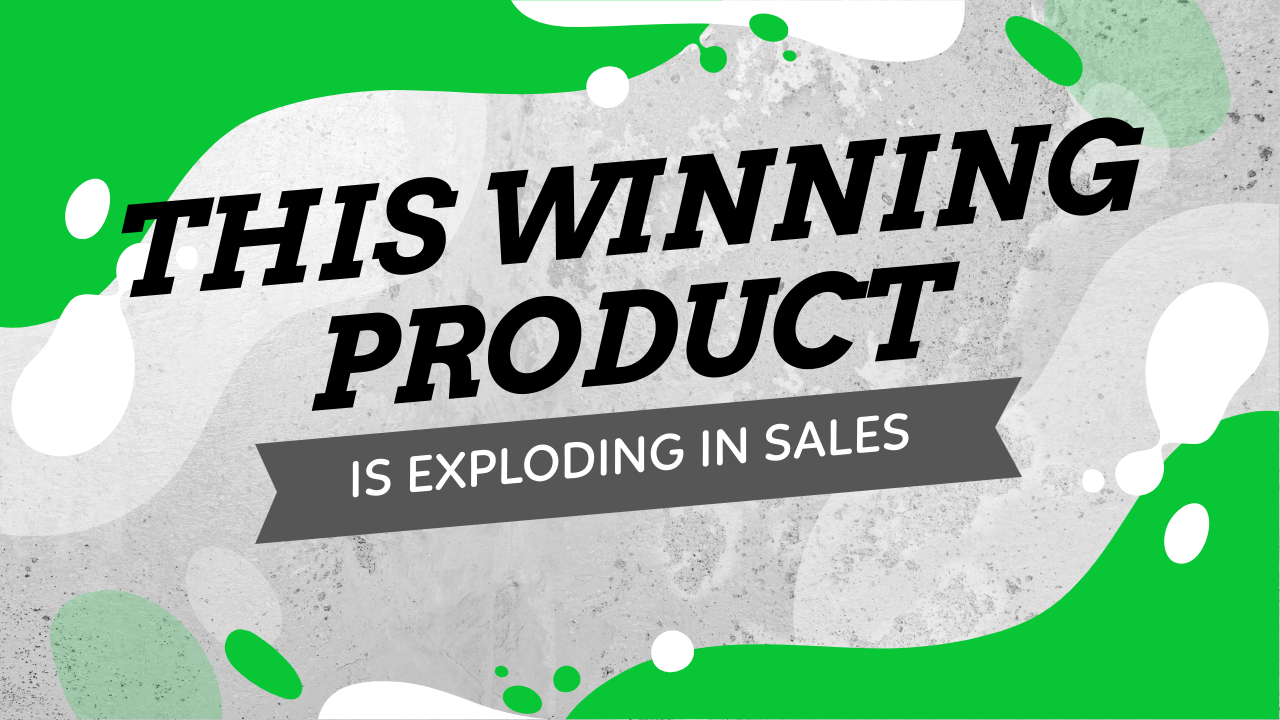 This Winning Product Was Posted Less Than 3 Weeks Ago And Now It's Exploding In Sales!