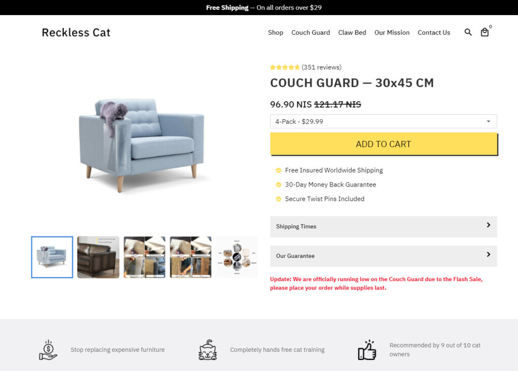 Cat couch guard online store