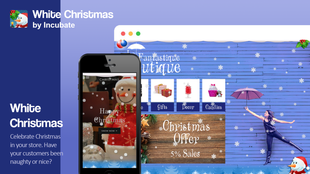 White Christmas Shopify App