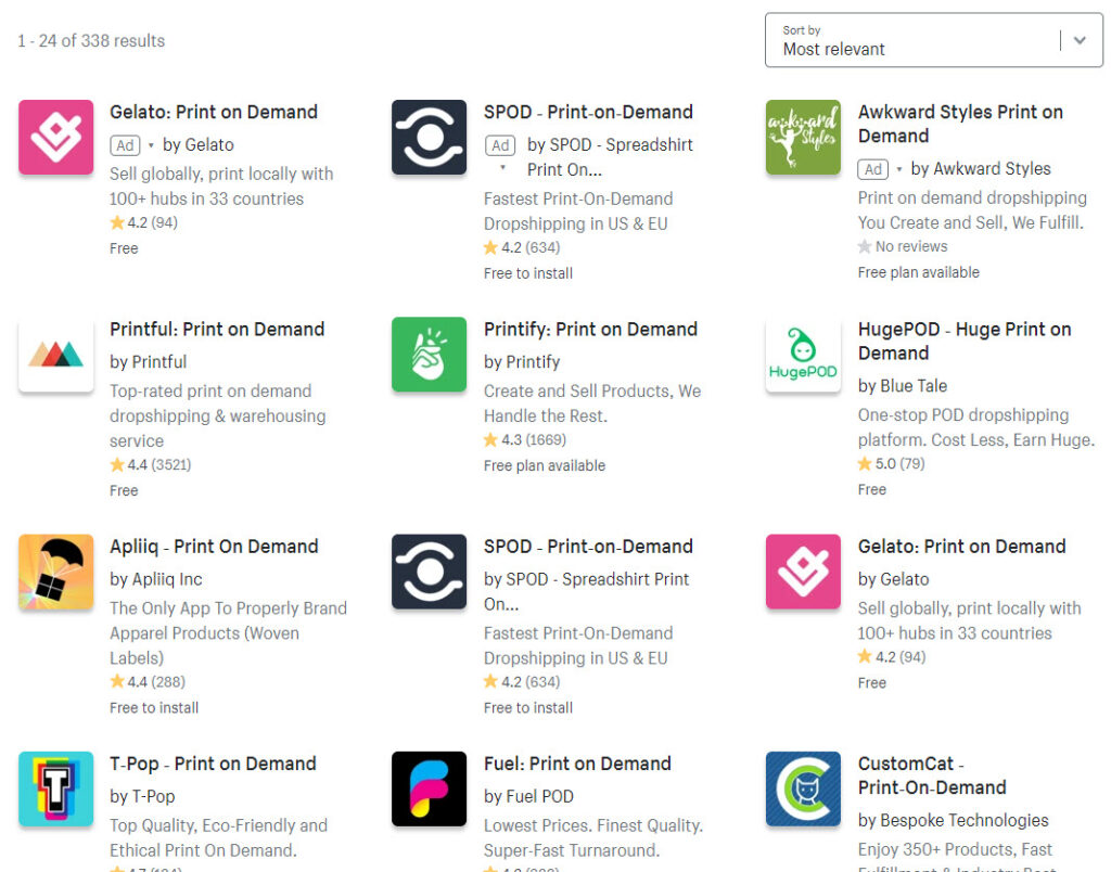 print on demand shopify apps