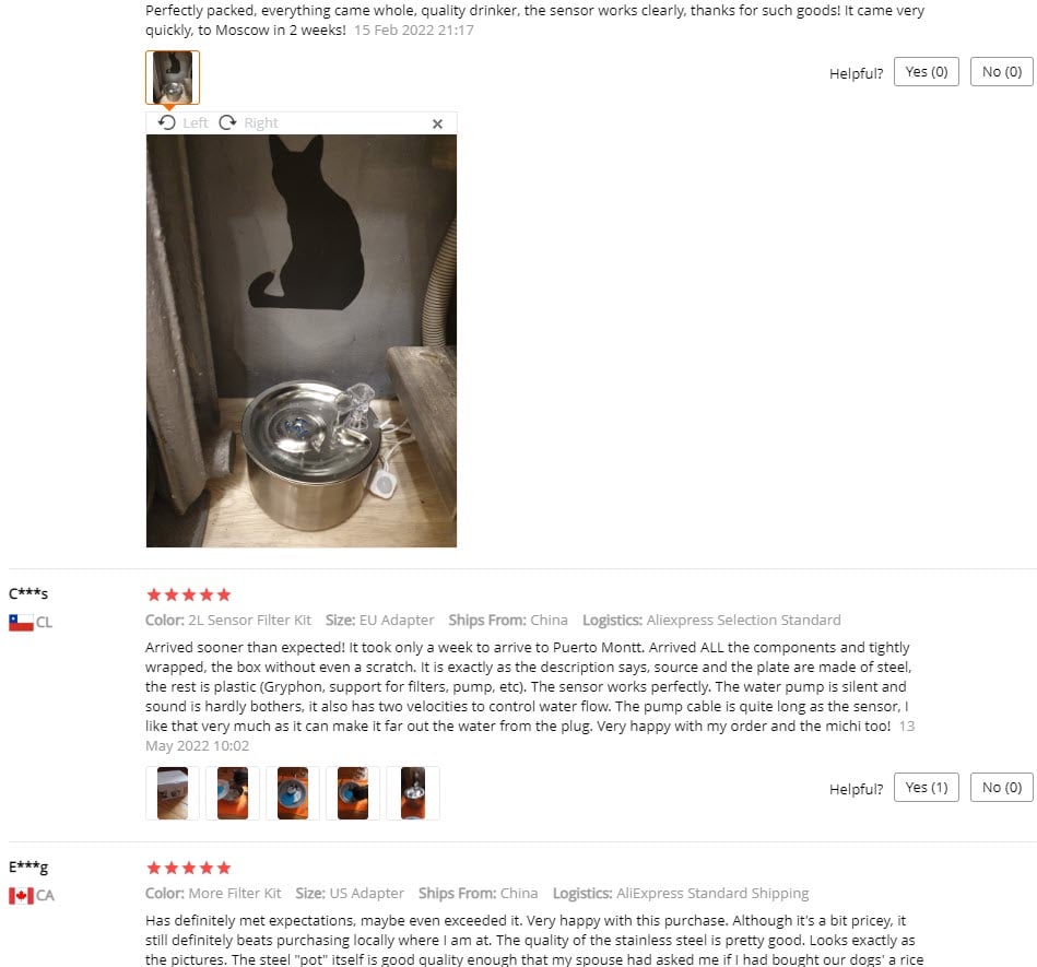 cat drinking water fountain aliexpress reviews