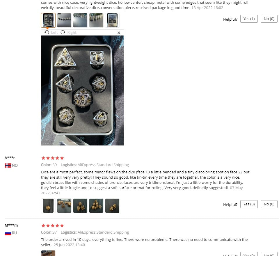 DnD Dragon Dice Set Aliexpress Product Reviews