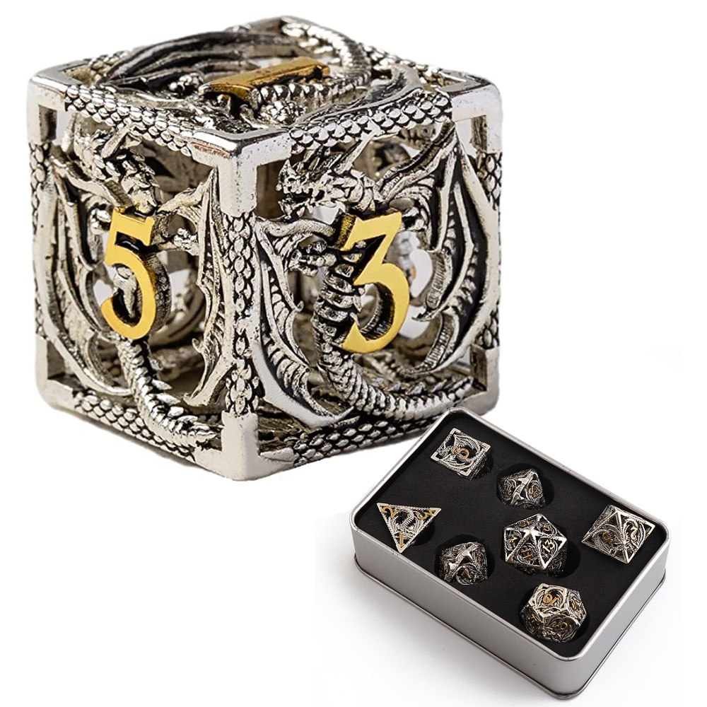 DnD Dragon Metal Dice Set EcomhuntDnD Dragon Metal Dice Set Ecomhunt