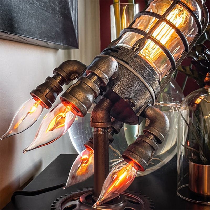 ecomhunt steampunk rocket lamp