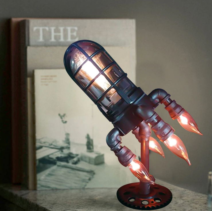 Aliexpress steampunk rocket lamp product pictures