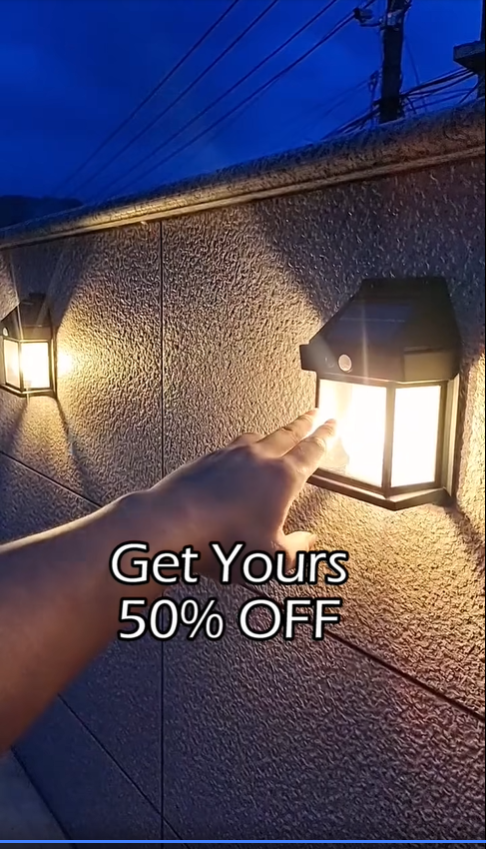 Home Solar Wall Lamp Facebook Video Ad