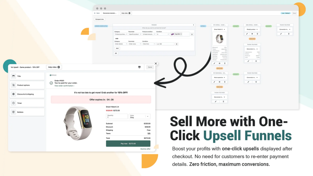 ReConvert One-Click Post Purchase upsell