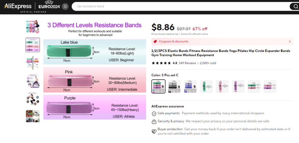 Resistance Band Aliexpress Price